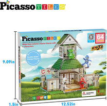 Load image into Gallery viewer, Picasso Tiles - Magnetic Tile Construction Blocks: NINJA DOJO