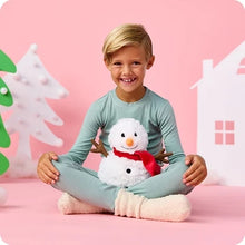 Load image into Gallery viewer, Warmies Microwavable &amp; Weighted Plush - Red Scarf Snowman