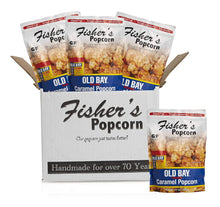 Load image into Gallery viewer, Fisher's Popcorn | Old Bay Seasoned Caramel Flavor | 10oz Bag | 4-Pack