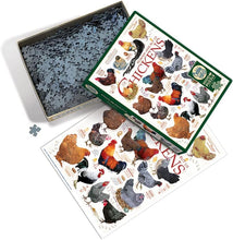 Load image into Gallery viewer, Cobble Hill 1,000 Piece Jigsaw Puzzle - Chicken Quotes (Poster Included)