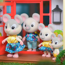 Load image into Gallery viewer, Honey Bee Acres Cheddars Mouse Family, 4 Mini Figures