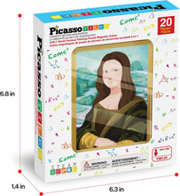 Load image into Gallery viewer, PicassoTiles - Magnetic Cube Puzzle: Famous Paintings (Mona Lisa)