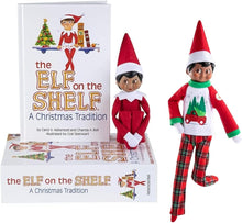 Load image into Gallery viewer, The Elf on the Shelf - A Christmas Tradition: Scout Elf Boy (Dark-Tone) &amp; Tree Farm PJs