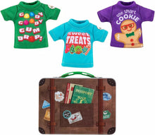Load image into Gallery viewer, The Elf on the Shelf Claus Couture T-Shirt Set: 6 T-Shirts for Scout Elves (Scout Elf not included)