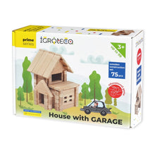 Load image into Gallery viewer, Igroteco - Wood Construction Set: House with Garage