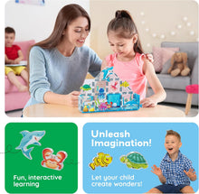 Load image into Gallery viewer, PicassoTiles - Magnetic Tile Construction Blocks: AQUARIUM