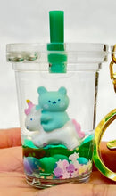 Load image into Gallery viewer, Unicorn Bear Boba Floaty Keychain