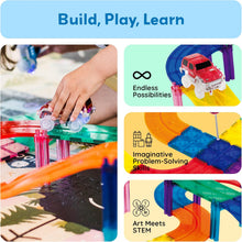 Load image into Gallery viewer, PicassoTiles - Magnetic Race Track Building Blocks Construction Set