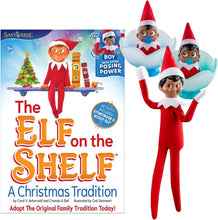 Load image into Gallery viewer, The Elf on the Shelf - New Scout Elf Boy with Posing Power and Boy &amp; Girl Frost Pips