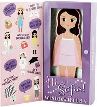 Load image into Gallery viewer, Floss &amp; Rock - Wooden Magnetic Dress Up Wooden Doll, Sofia