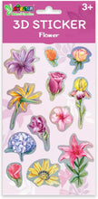 Load image into Gallery viewer, Avenir 3D Sticker Bundle: Flowers, Butterflies, and Insects, 36 Stickers