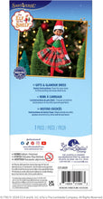 Load image into Gallery viewer, The Elf on the Shelf Claus Couture Gifts and Glamour Party Dress for Your Scout Elf - Includes Timeless Red and Green Plaid Party Dress with Sparkly Green Bodice