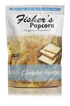 Load image into Gallery viewer, Fisher's Popcorn 4-Pack (3 oz. per bag) - Aged Sharp White Cheddar