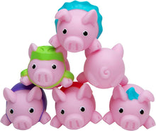 Load image into Gallery viewer, Pigs on Trampolines - Family Game - Skill &amp; Action - Bounce Pigs into Mud - 2 to 3 Players - for Ages 6+