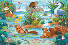 Load image into Gallery viewer, Cobble Hill 35-Piece Floor Puzzle: Beaver and Friends