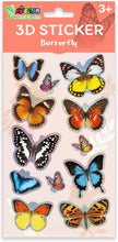 Load image into Gallery viewer, Avenir 3D Sticker Bundle: Flowers, Butterflies, and Insects, 36 Stickers