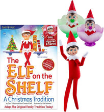 Load image into Gallery viewer, The Elf on the Shelf - New Scout Elf Girl with Posing Power and Boy &amp; Girl Frost Pips