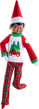 Load image into Gallery viewer, The Elf on the Shelf - A Christmas Tradition: Scout Elf Boy (Dark-Tone) &amp; Tree Farm PJs