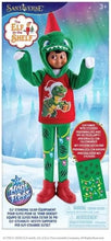 Load image into Gallery viewer, The Elf on the Shelf: Scout Elf Boy, Magi-Freez Dashing Dino Hoodie &amp; Classic Candy Cane PJs