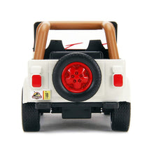Load image into Gallery viewer, Jurassic Park Jeep Wrangler Die-Cast Car 1:32 Scale with Pullback Action