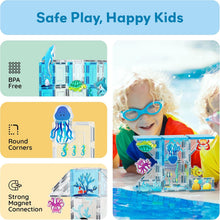 Load image into Gallery viewer, PicassoTiles - Magnetic Tile Construction Blocks: AQUARIUM