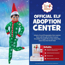 Load image into Gallery viewer, The Elf on the Shelf Claus Couture Snowflake Snuggle Onesie PJs – Cozy Pajamas For Your Scout Elf - Includes Green Snowflake printed Onesie