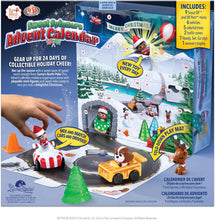 Load image into Gallery viewer, The Elf on the Shelf Advent Bundle: North Pole Sweet Spinners Advent Calendar, Elf on the Shelf's Night Before Christmas Hardcover Storybook, and 4 Mystery Elf Pet Mini Figurines