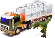 Load image into Gallery viewer, Maxx Action Long Haul Dinosaur Transport Truck &amp; Trailer