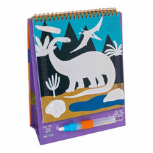 Load image into Gallery viewer, Floss &amp; Rock Magic Water Color-In Pad Easel and Pen - Dino Magic