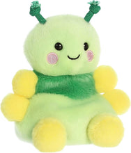 Load image into Gallery viewer, Aurora Palm Pals Plush - Bugs Bundle: Queeny Bee, Dart Dragonfly, Ivy Caterpillar, and Lil' Spots Ladybug with Exclusive Drawstring Bag