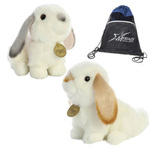 Load image into Gallery viewer, Aurora Miyoni 8" Lop Eared Rabbits Bundle: Grey Ears &amp; Tan Ears