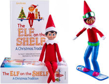 Load image into Gallery viewer, The Elf on the Shelf - Scout Elf Boy Light &amp; Swish and Sleigh Snowboard Set