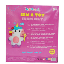 Load image into Gallery viewer, Apli Krapli - Felt Sewing Kit for Beginners: UNICORN