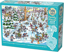 Load image into Gallery viewer, Cobble Hill 350 Piece Jigsaw Puzzle - Hockey Town (Poster Included), Family Pieces