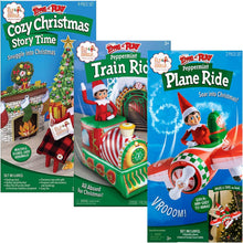 Load image into Gallery viewer, The Elf on the Shelf SEAP Bundle: Peppermint Plane, Peppermint Train, &amp; Cozy Christmas Time