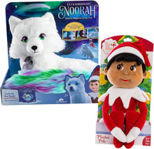 Load image into Gallery viewer, Elf on The Shelf Bundle: Extrodinary Noorah and 17" Plushee Pal Girl Dark