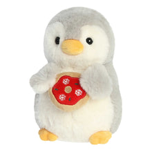 Load image into Gallery viewer, Aurora Pompom Holiday Penguin Plush - Holiday Donut, 8"