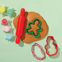 Load image into Gallery viewer, Bright Stripes - Make &amp; Paint Gingerbread Clay Ornaments