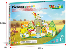 Load image into Gallery viewer, PicassoTiles - Magnetic Tile Construction Blocks: FARM ANIMALS