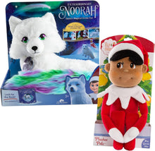Load image into Gallery viewer, Elf on The Shelf Bundle: Extrodinary Noorah and 17" Plushee Pal Boy Dark