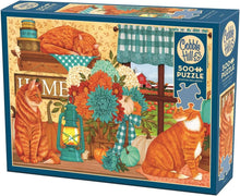 Load image into Gallery viewer, Cobble Hill 500 Piece Jigsaw Puzzle - Pumpkin Patch Cats (Poster Included)