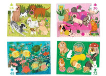 Load image into Gallery viewer, Crocodile Creek Four Graduated Puzzles - Playful Pets