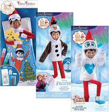 Load image into Gallery viewer, The Elf on the Shelf - Claus Couture Set of 3: Frozen's Warm Hugs Olaf Hoodie, DIY Sleeping Bag &amp; Yeti Hoodie