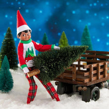 Load image into Gallery viewer, The Elf on the Shelf - A Christmas Tradition: Scout Elf Boy (Dark-Tone) &amp; Tree Farm PJs
