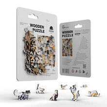 Load image into Gallery viewer, Geek Toys World - Piecezz Mini Wooden Puzzle: Cat Party, 40 pieces