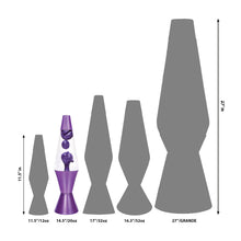 Load image into Gallery viewer, Schylling 14.5" Lava Lamp Metallic Purple and Clear with Matching Aluminum Base - Copy - 6114