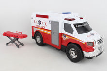 Load image into Gallery viewer, NY206007 FDNY Ambulance w/lights &amp; sound by Daron Toys