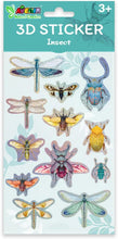 Load image into Gallery viewer, Avenir 3D Sticker Bundle: Flowers, Butterflies, and Insects, 36 Stickers