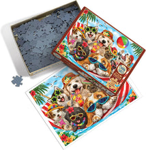 Load image into Gallery viewer, Cobble Hill 275 Piece Jigsaw Puzzle - Hammock Party (Poster Included), Extra-Large Pieces