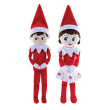 Load image into Gallery viewer, The Elf on the Shelf - 17" Plushee Pals Bundle: New Boy &amp; Girl, Light